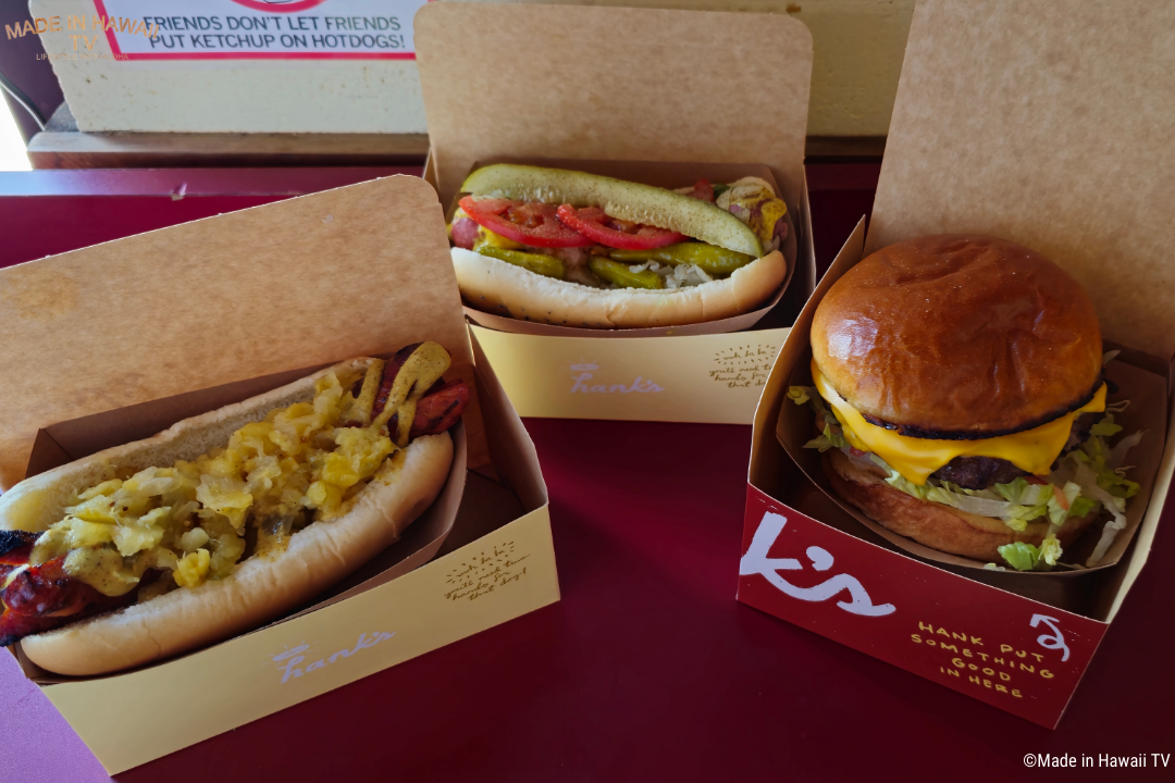 ホットドッグとハンバーガー